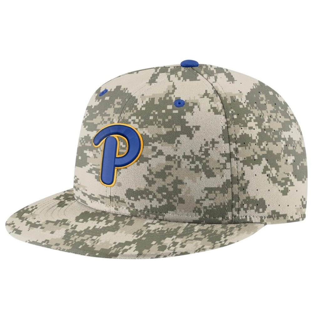 Nike Pitt Panthers Aero True Fitted Hat Digi Camo Dri-FIT Baseball Cap Size 7